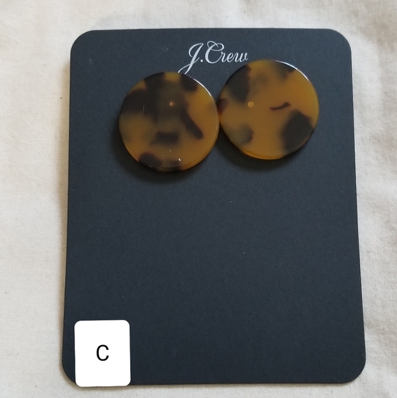 J. Crew Tortoise Disc Earrings - Picture 5 of 5